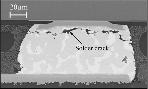 SEM-images-of-63Sn-37Pb-flip-chip-solder-joint-first-failure-a-Non-underfill-FCOB.png